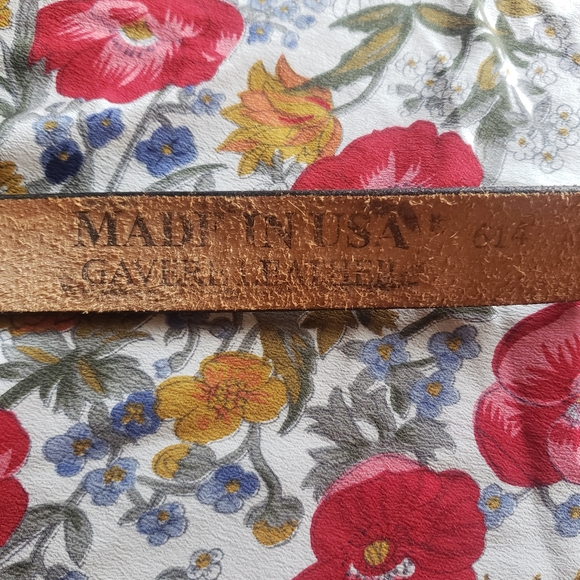 Vintage Tooled Leather Belt - Picture 7 of 8